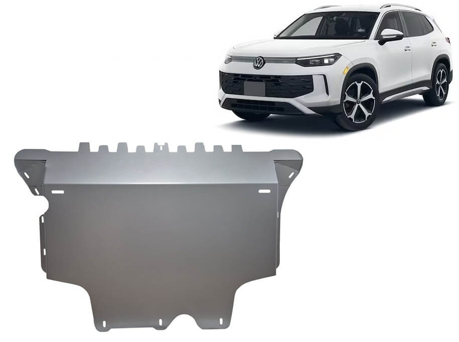 Pohjapanssari Volkswagen Tiguan (2024➟), moottori, vaihdelaatikko, jäähdytin, etupuskuri, alumiinia