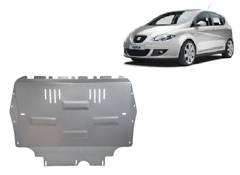 Pohjapanssari Seat Altea (2009-2012), moottori, vaihdelaatikko, jäähdytin, alumiinia