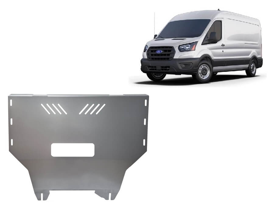 Pohjapanssari Ford Transit (2013-2023), moottori, vaihdelaatikko, jäähdytin, alumiinia