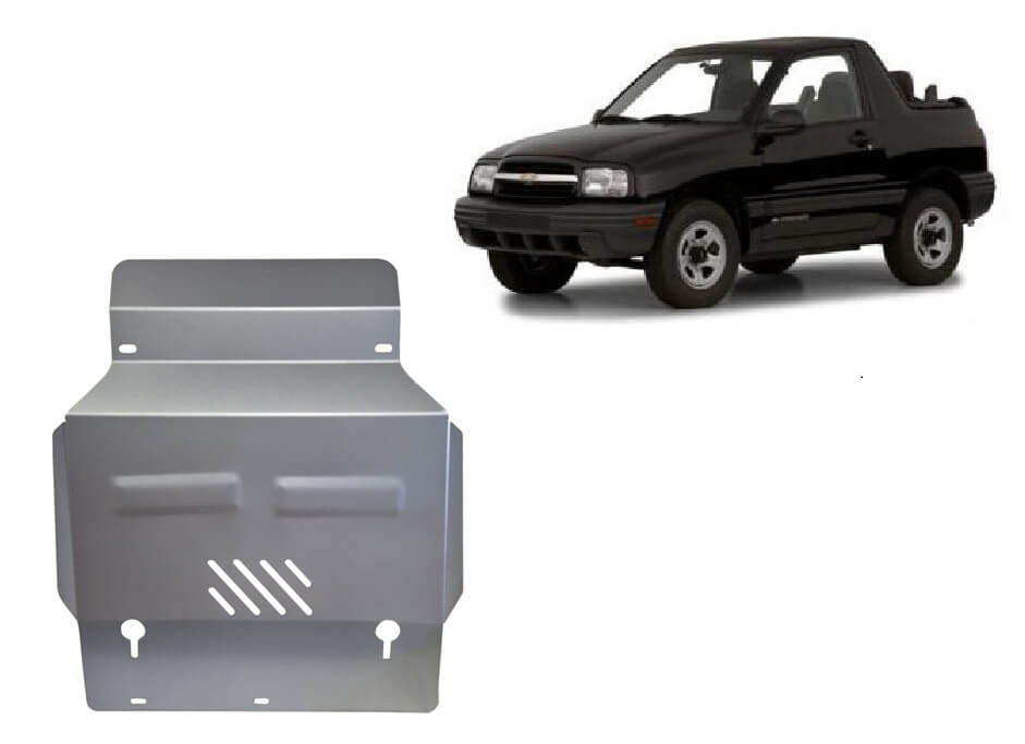 Pohjapanssari Chevrolet Tracker (1999-2005), moottori, jäähdytin, alumiinia