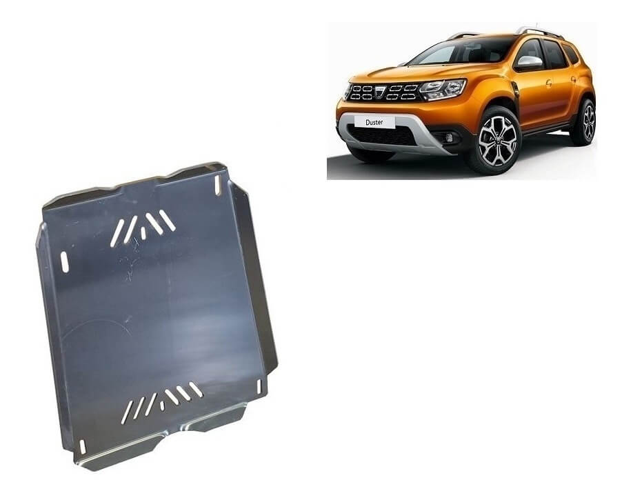 Pohjapanssari Dacia Duster (2018-2024), polttoainetankki, alumiinia