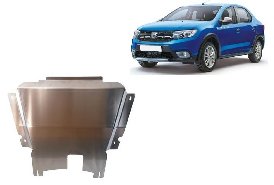 Pohjapanssari Dacia Logan (2012-2020), moottori, vaihdelaatikko, alumiinia