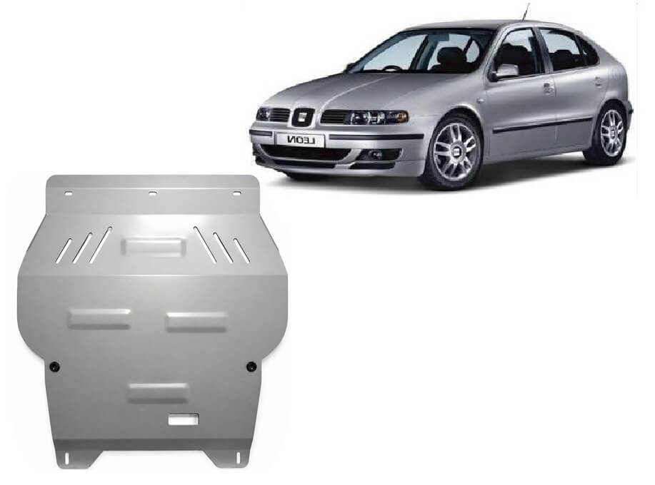 Pohjapanssari Seat Leon (1998-2004), moottori, vaihdelaatikko, jäähdytin, etupuskuri, alumiinia