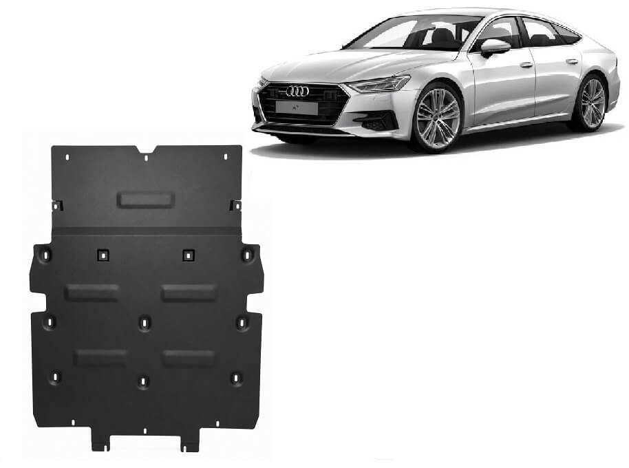 Pohjapanssari Audi A7 (2019-2025), moottori, terästä
