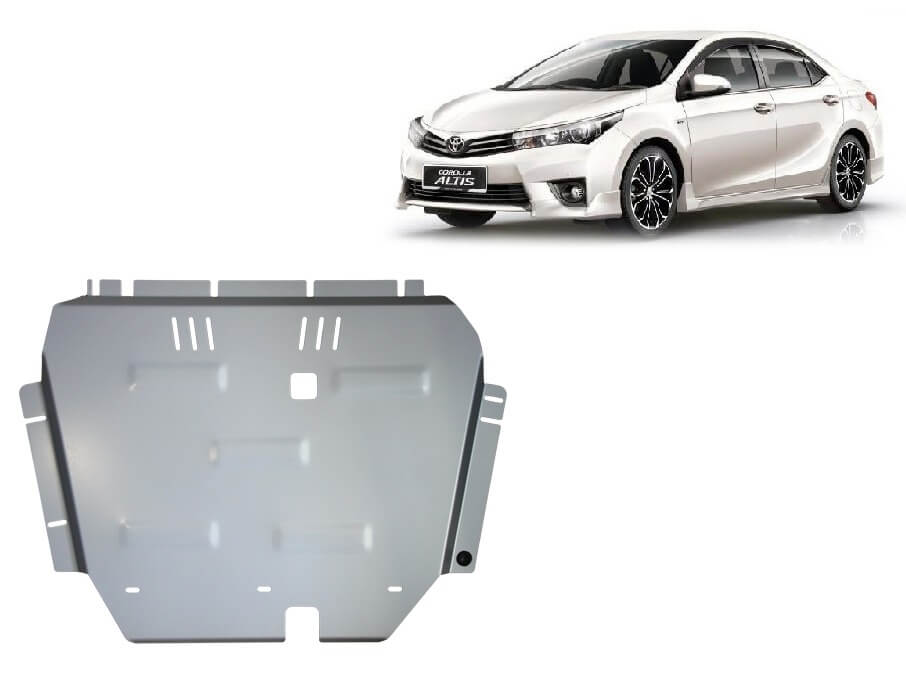 Pohjapanssari Toyota Corolla (2013-2018), moottori, vaihdelaatikko, jäähdytin, alumiinia
