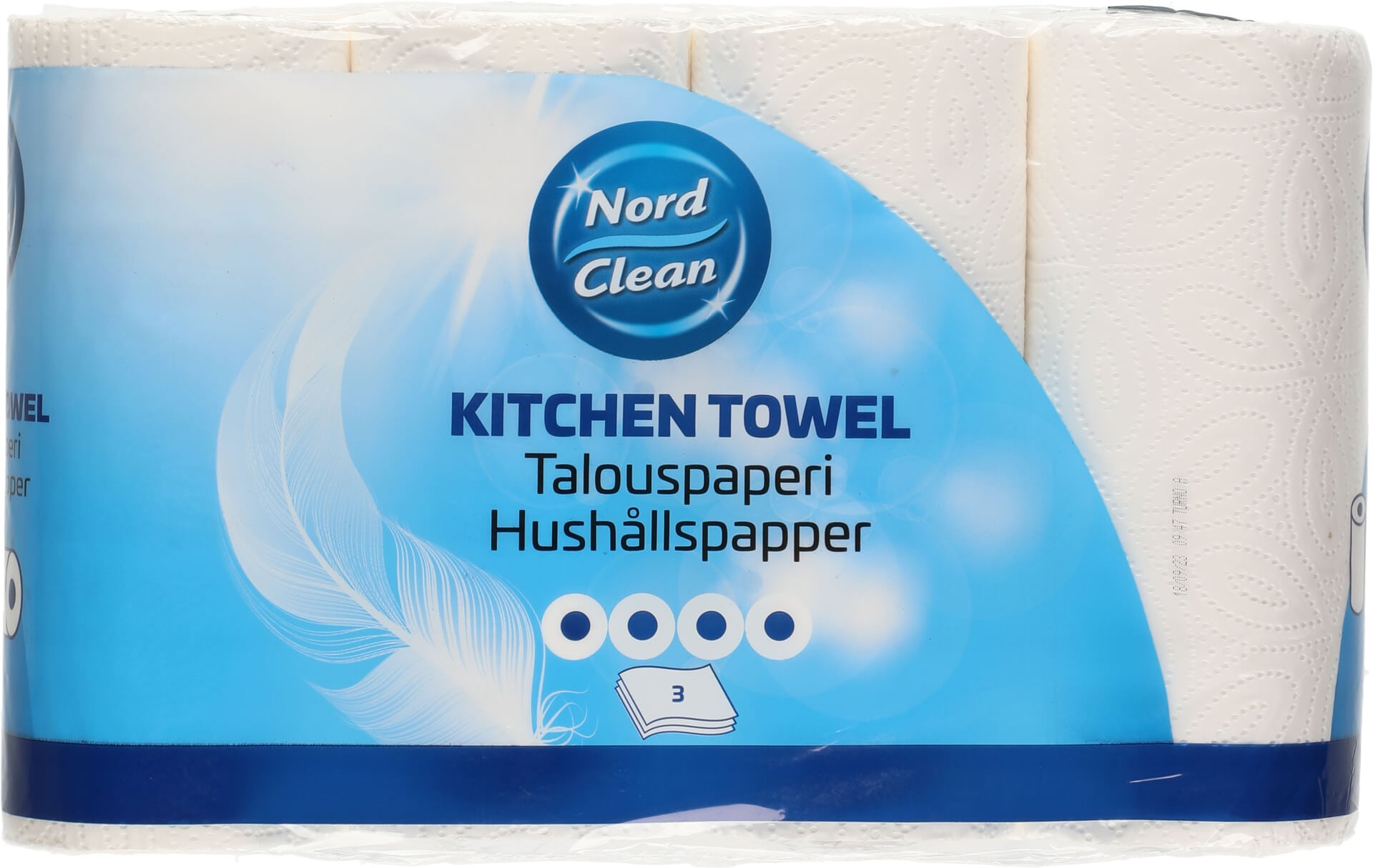 Talouspaperi 3-kerroksinen 4 rll, Nord Clean