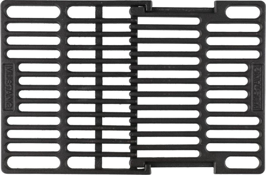 Valurautaritilä säädettävä 30 x 35–45,5 cm, Mustang