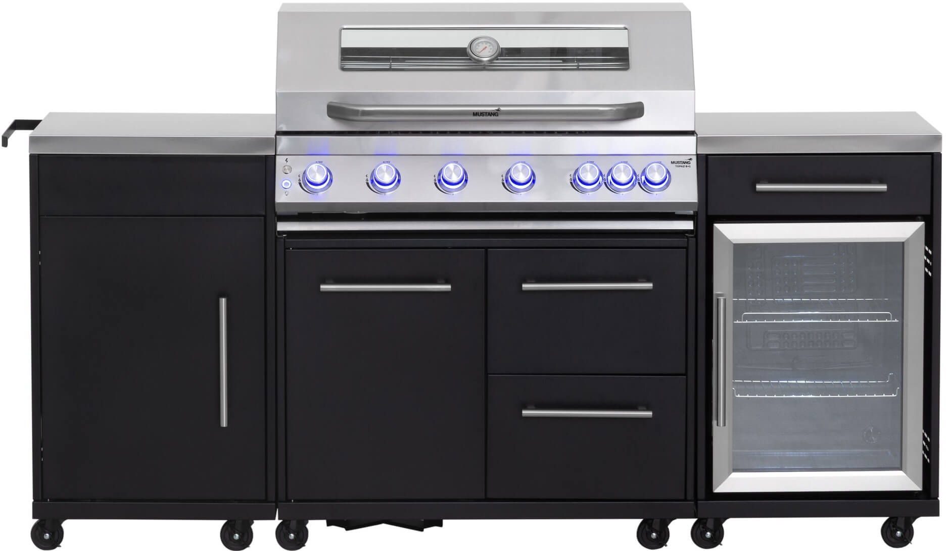 Kaasugrilli ja kesäkeittiö Topaz 6+1, Mustang