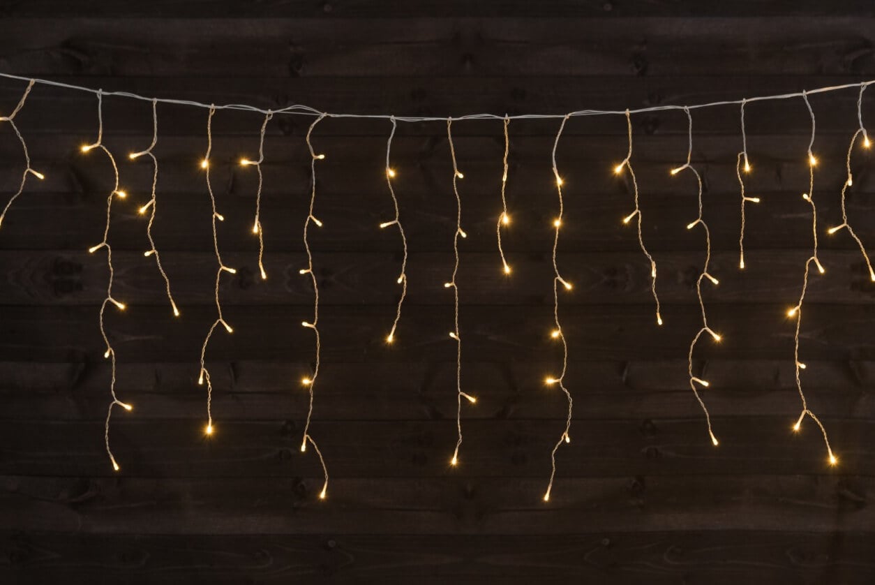Jouluvalo jääpuikot 1000 LED - lämmin valkoinen (20 m), Finnlumor