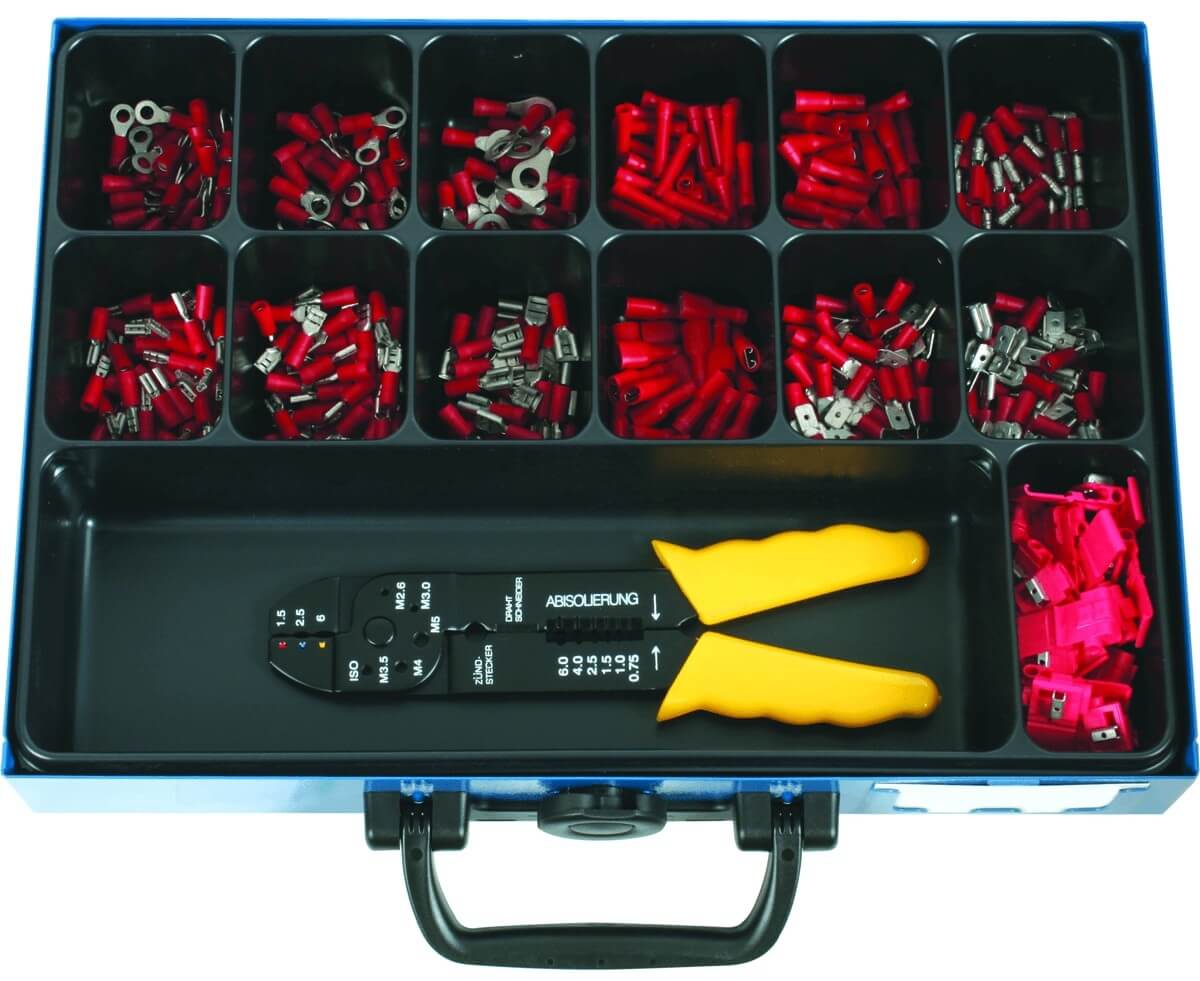 Liitinlajitelma ja liitinpihdit 420 os. Förch