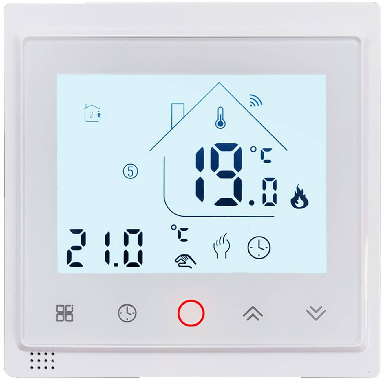 Yhdistelmätermostaatti WiFi, valkoinen, Båden