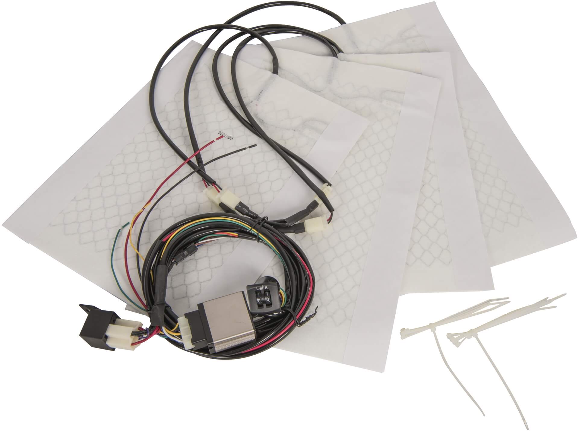 Istuinlämmitinelementti 5-portainen säätö, 12 V, 60 W, K27