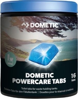 Pastiglie Dometic PowerCare Tabs 16 Per WC Camper, Trattamento Serbatoio Fecale, 151733