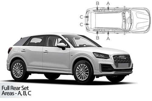 Häikäisysuojasarja Audi Q2 5-ovinen (2016➟), Car Shades