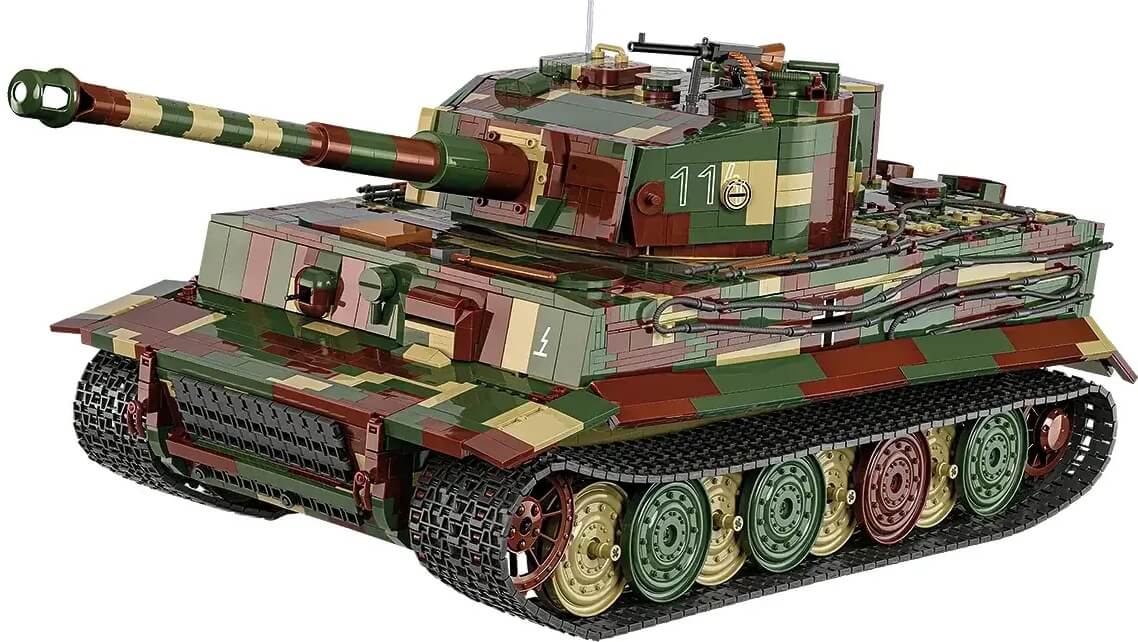 Koottava JÄTTI panssarivaunu Tiger I 114, 8000 osaa, Cobi