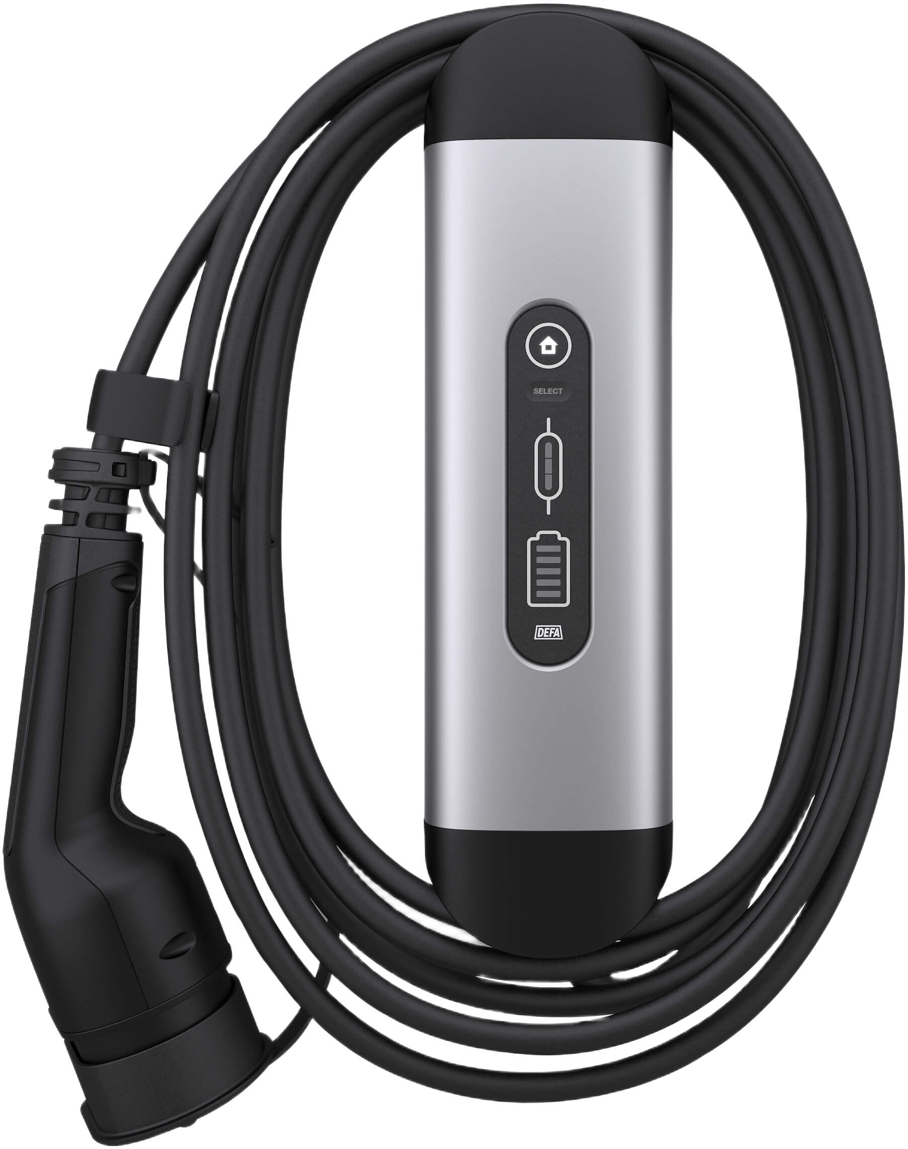 Sähköauton laturi Solid | 1-vaihe | 4,6 kW | Type 2, Defa