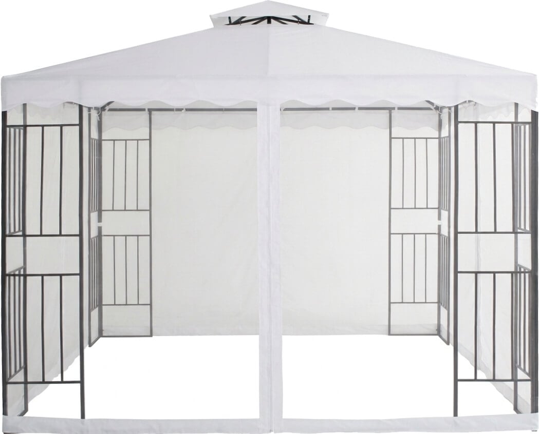 Paviljonki Barcelona valkoinen (3 x 3 m), Mayer Garden