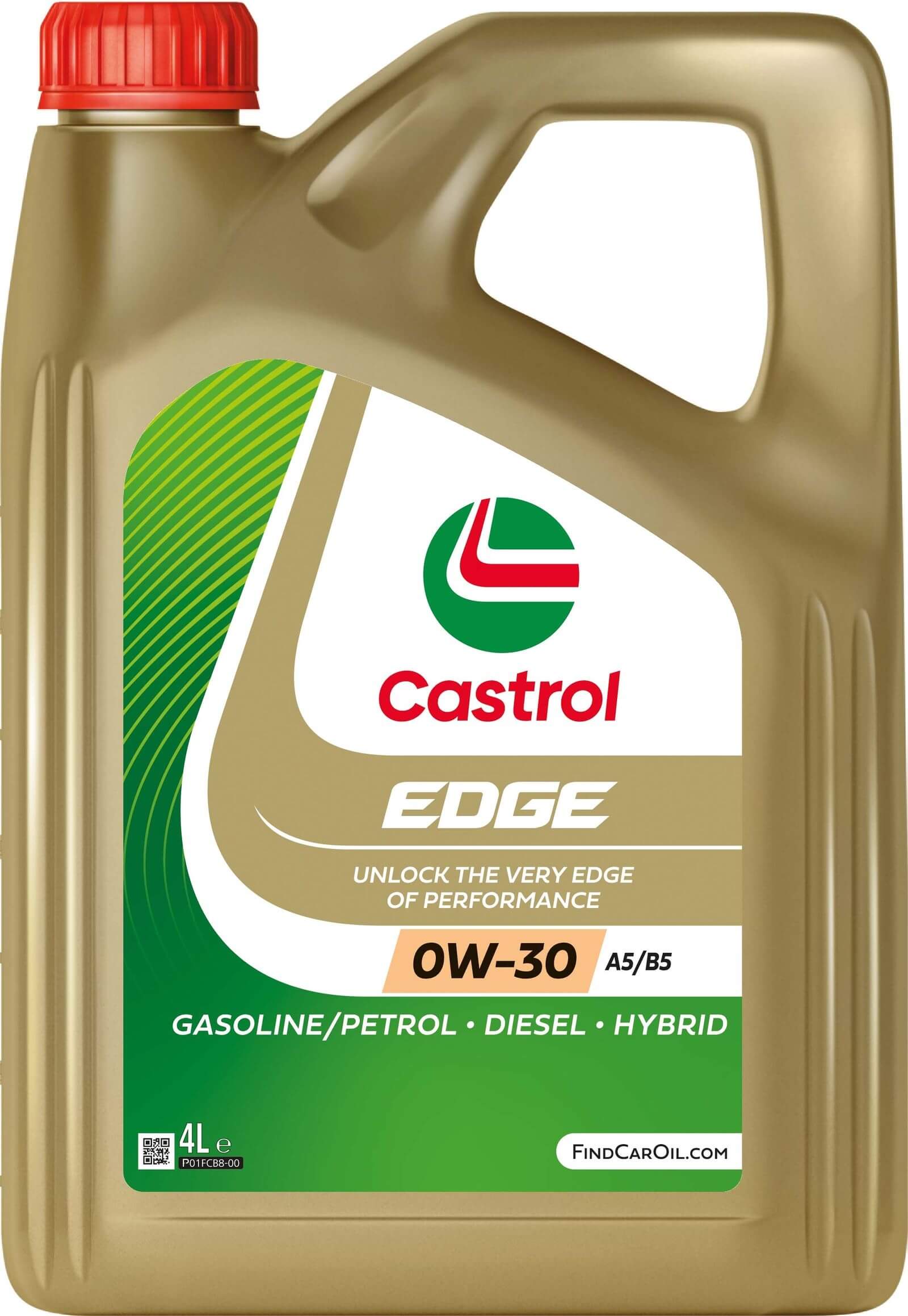 Moottoriöljy 0W-30 A5/B5 Edge, 4 l, Castrol