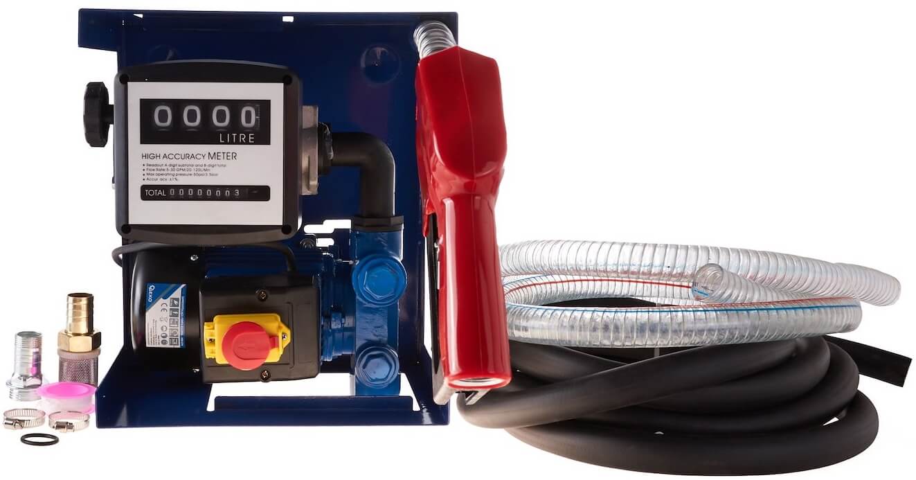 Polttoainepumppusarja mittarilla - diesel (230 V), Geko