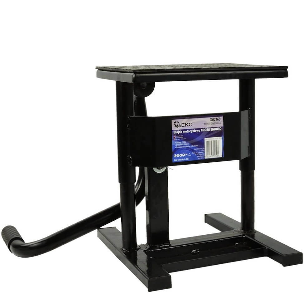 Moottoripyörän huoltopukki, Geko