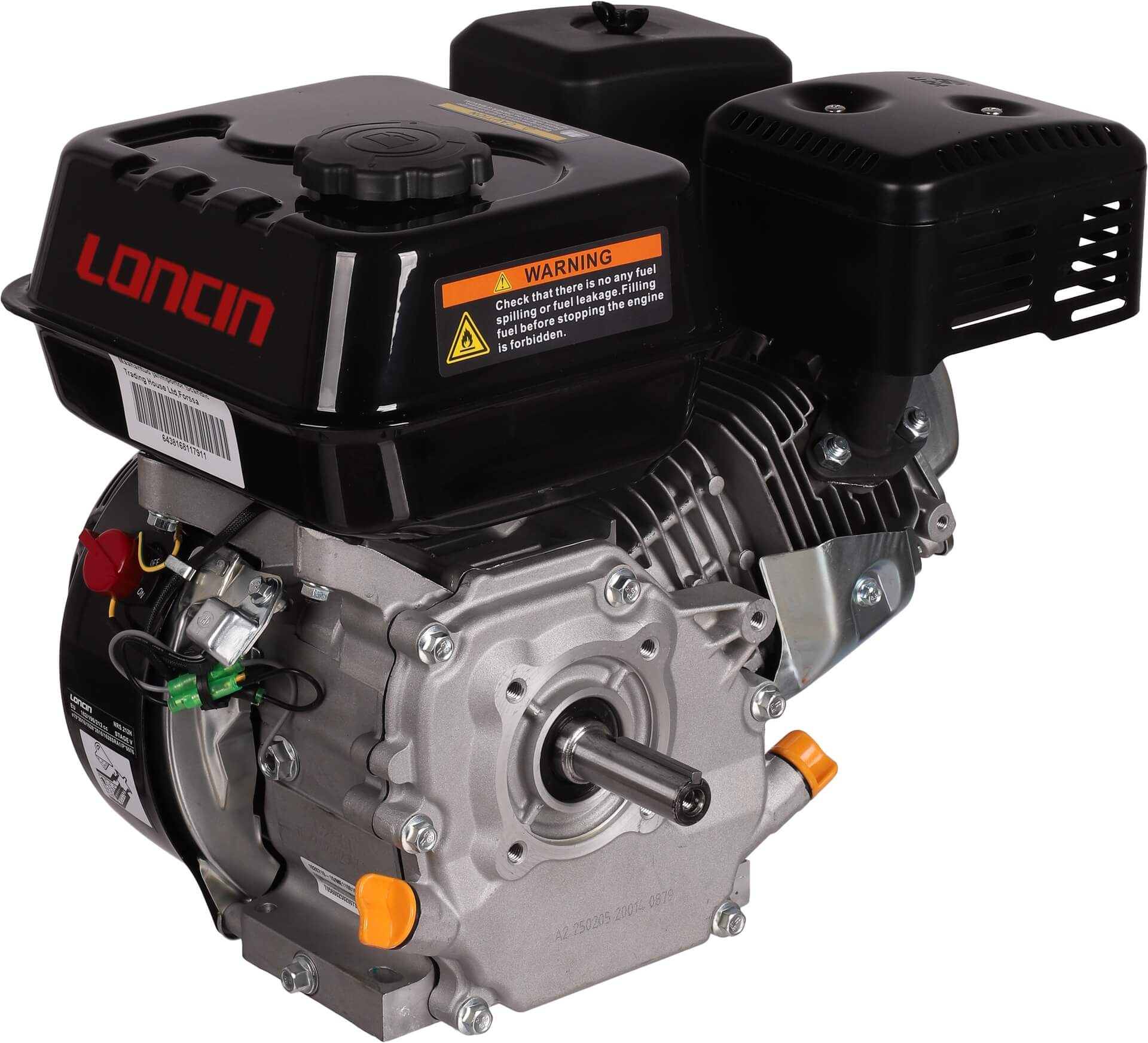 Irtomoottori 6,5 hp / 196 cc vaaka-akseli, Loncin