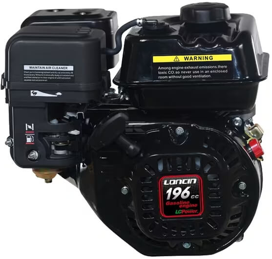 Irtomoottori 5,5 hp / 196 cc vaaka-akseli, Loncin