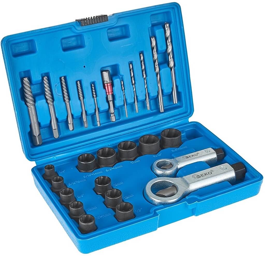 Ruuvien ja muttereiden irrotussarja 26 osaa, Geko