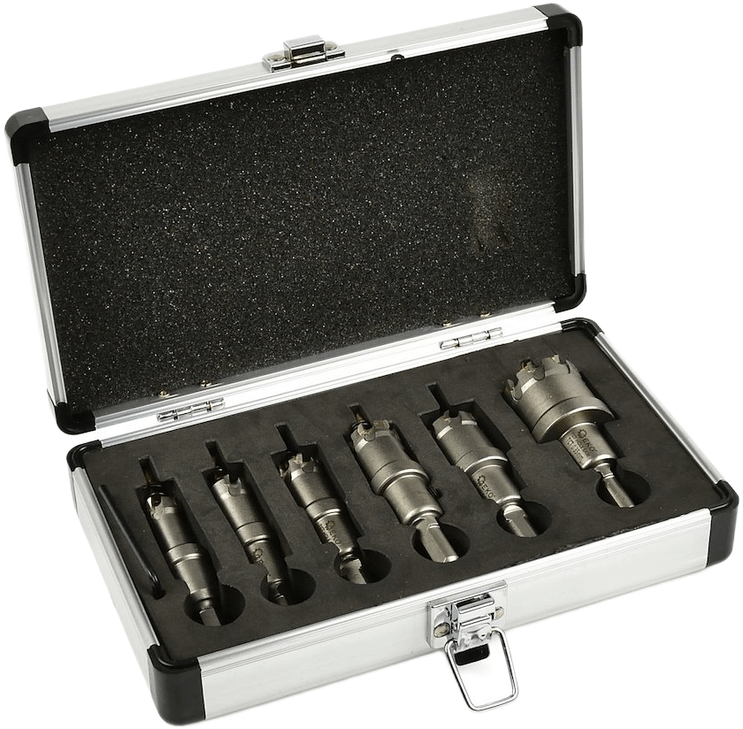 Reikäsahasarja 16–35 mm TCT, 6-osaa, Geko