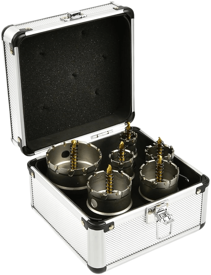 Reikäsahasarja 22–65 mm TCT, 6-osaa, Geko