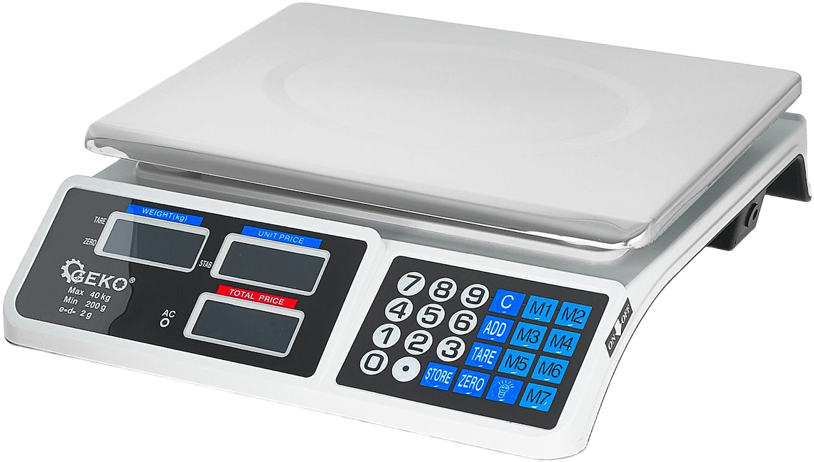 Digitaalinen pöytävaaka akulla 40 kg, Geko