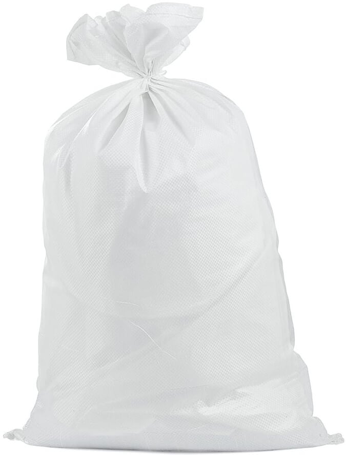 Polypropeenisäkki 80 x 125 cm, 80 kg, valkoinen, Geko
