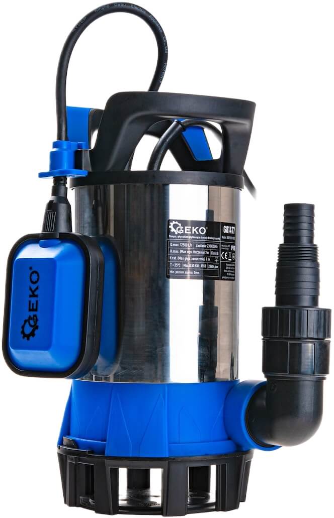 Uppopumppu puhtaalle ja likaiselle vedelle 550, Geko