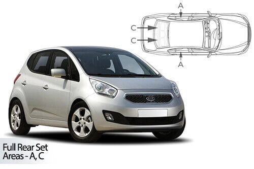 Häikäisysuojasarja Kia Venga, 5 ovinen (2010-2019), Car Shades