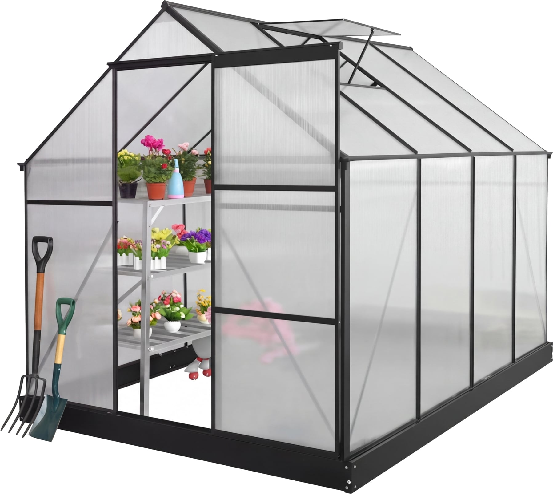 Kasvihuone 4,75 m² alumiinirungolla, Mayer Garden