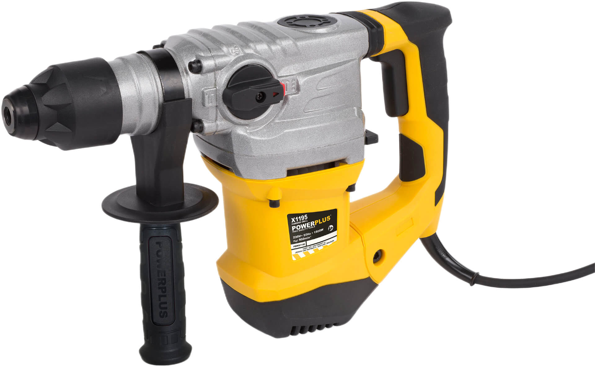 Poravasara 1500 W tarvikkeilla, Powerplus