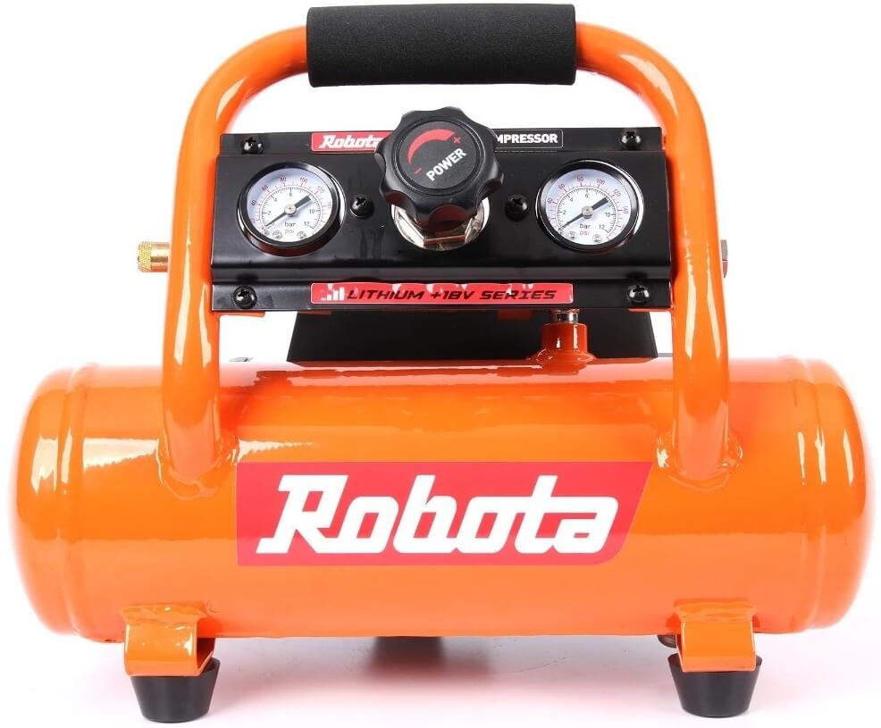 Akkukompressori 18 V, Robota