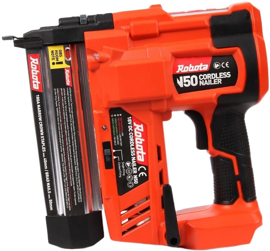 Akkukäyttöinen yhdistelmänaulain 18 V, Robota