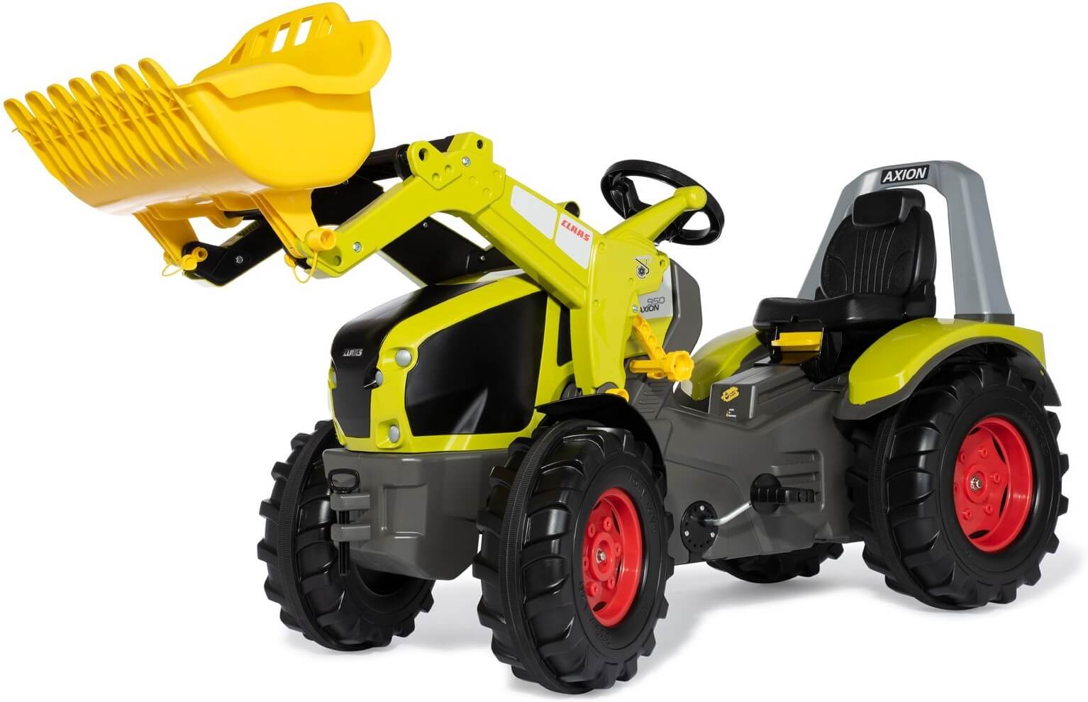 Polkutraktori etukuormaajalla Claas Axion 950, Rolly Toys