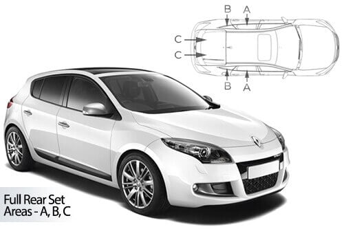 Häikäisysuojasarja Renault Megane, 5 ovinen (2008-2016), Car Shades