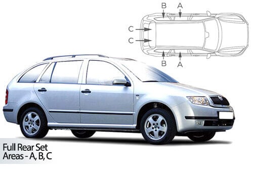 Häikäisysuojasarja Skoda Fabia, Farmari (2001-2006), Car Shades