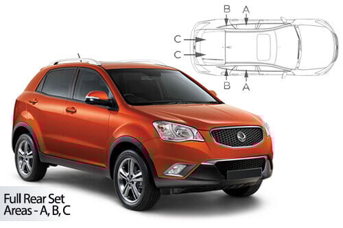 Häikäisysuojasarja Ssangyong Korando, 5 ovinen (2010-2019), Car Shades