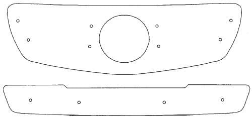 Maskisuoja Mercedes-Benz C-sarja W204C Avantgarde (2007-2011), Tammer-Suoja