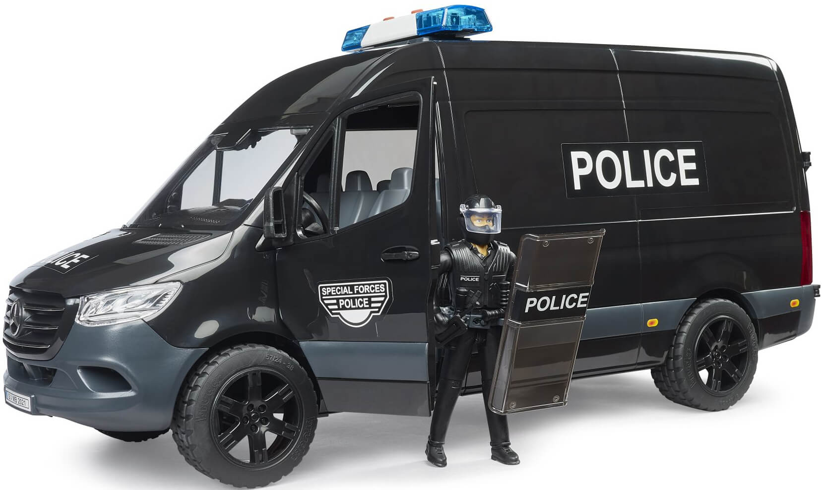 Lelu Poliisiauto Mercedes-Benz Sprinter erikoisjoukoilla, Bruder