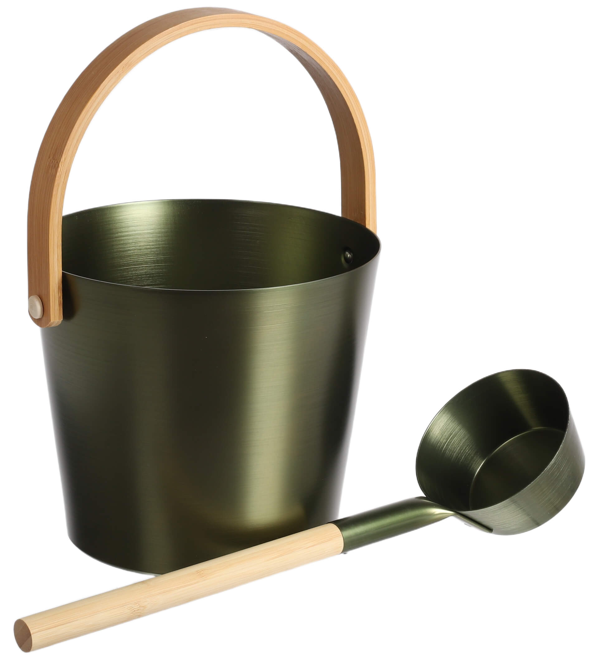 Saunakiulu ja löylykauha, sammaleenvihreä, Kulling Home