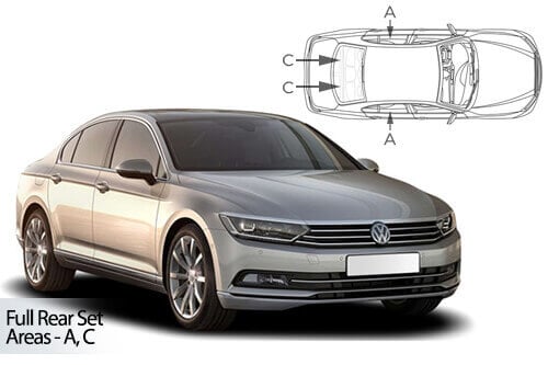 Häikäisysuojasarja Volkswagen Passat, 4-ovinen (2015➟), Car Shades