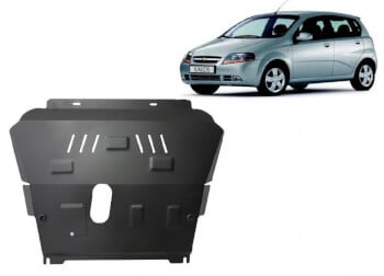Pohjapanssari moottorille Chevrolet Kalos (2008-2011), terästä