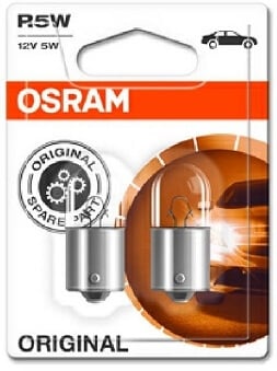 Polttimopari, R5W, 12 V, Osram