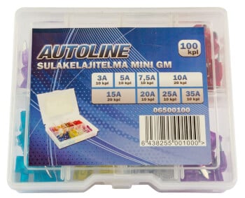 Sulakelajitelma mini GM (100 kpl), Autoline