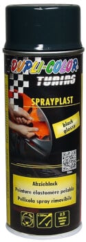 Ruiskutettava Sprayplast kumipinnoite, Motip - Musta kiilt&auml;v&auml;