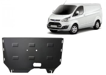 Pohjapanssari moottorille ja vaihteistolle Ford Transit Custom (2013-2020), terästä
